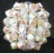 Ring met parelmoer en witte agaat (in kit)