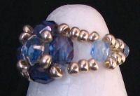 Ring in kit Lolita Strass blauw