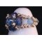Ring in kit Lolita Strass blauw