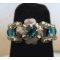 Ring in kit Lolita Strass Blauw Turkoois