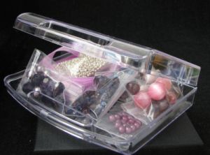 Boîte de perles valisette Violet
