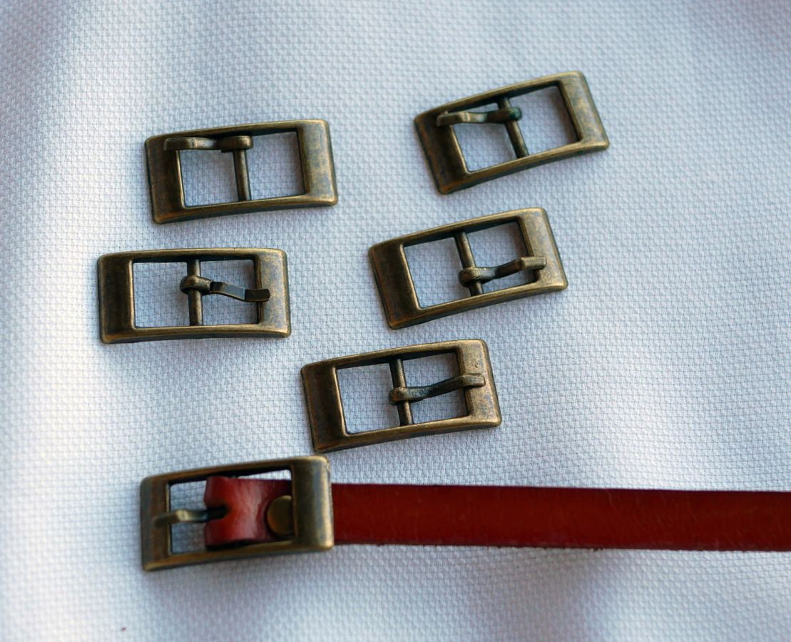 Antiek bronzen gespen voor 8mm riem stijl armband x 5