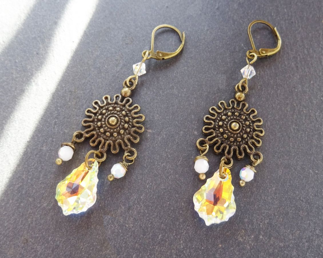 Boheemse Swarovski Kristallen Oorbellen