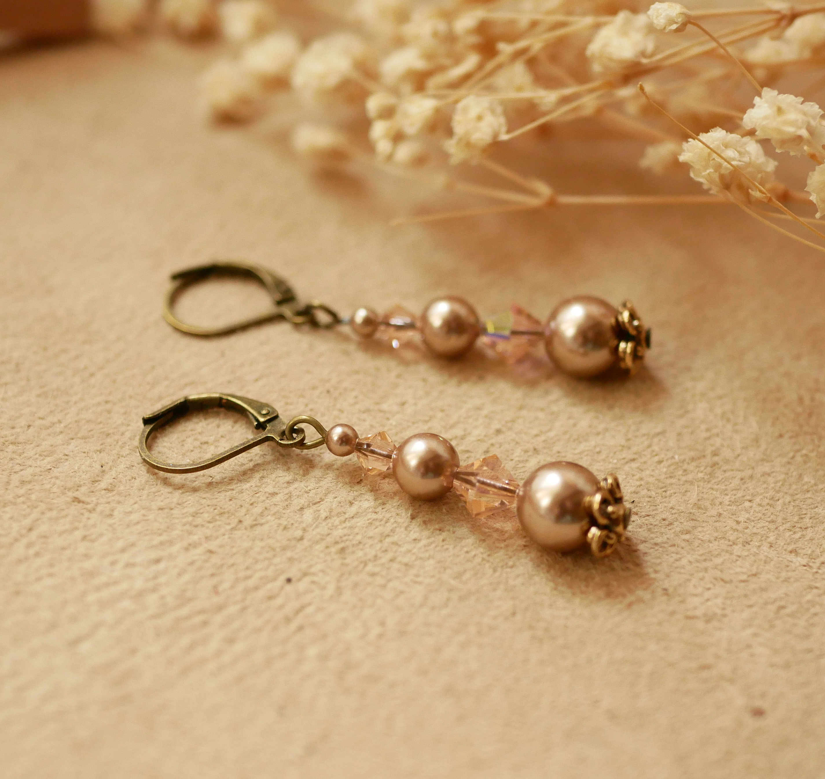 Oorbellen Mauri Peach