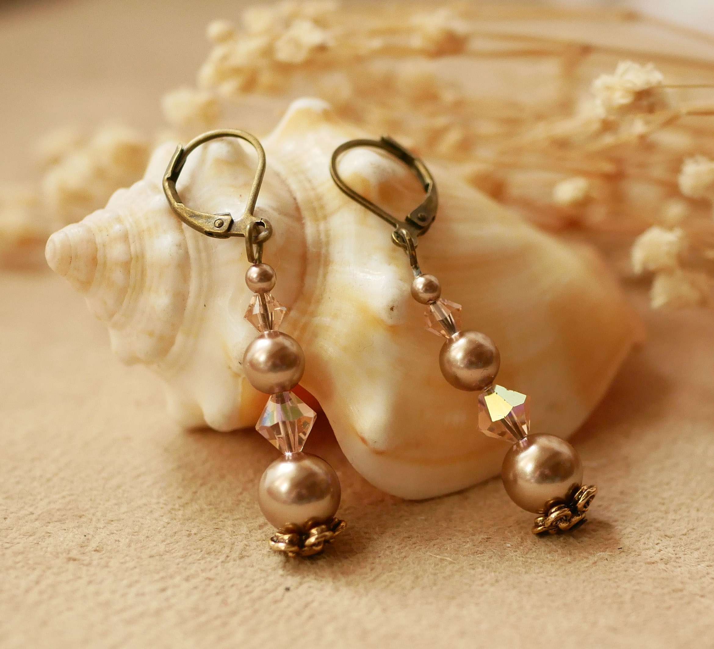 Oorbellen Mauri Peach