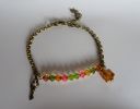 Armband bronzen ketting Amber en Olivijn