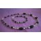 Armband Zwarte Agaten &amp; Swarovski kristal 