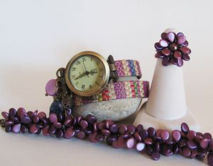 Pip Burgundy Duo Kralen Armband Kit