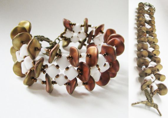 Bracelet Ripple Silky  Blanc en kit