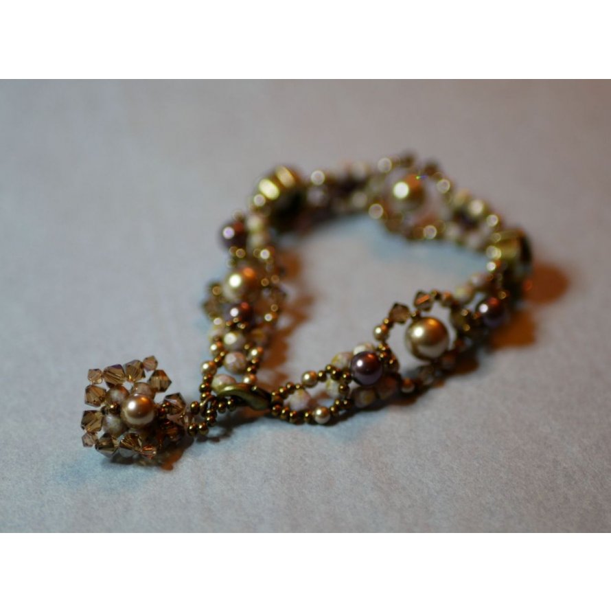 Kaneel Triade Armband met Bedel