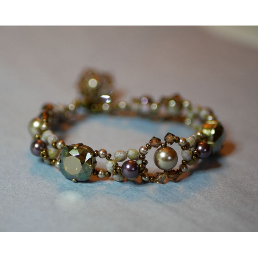 Kaneel Triade Armband met Bedel
