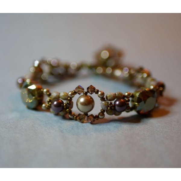 Kaneel Triade Armband met Bedel