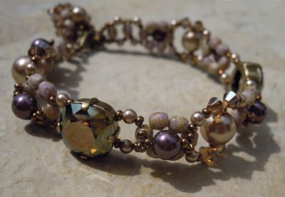 Kaneel Triade Armband met Bedel