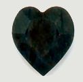 Cabochon coeur swarovski 11x10mm Jet (noir)