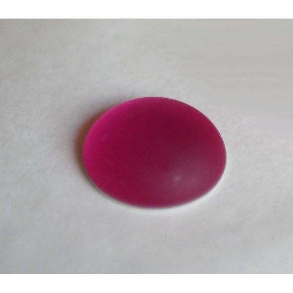 Cabochon Luna Zacht roze fuchsia diameter 18mm