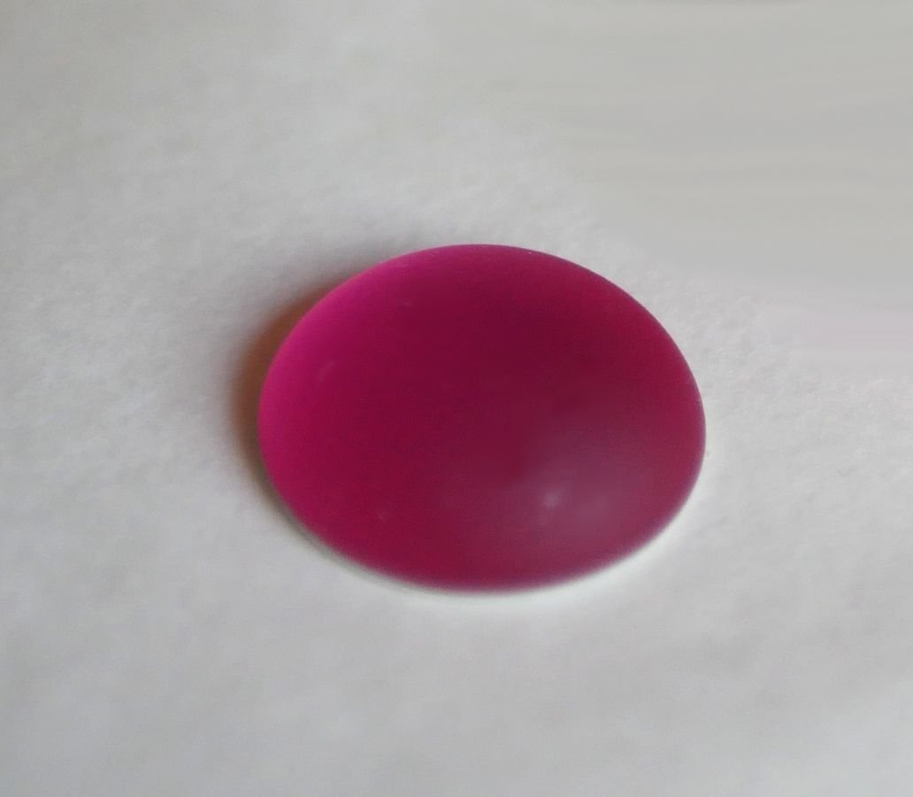 Cabochon Luna Zacht roze fuchsia diameter 18mm