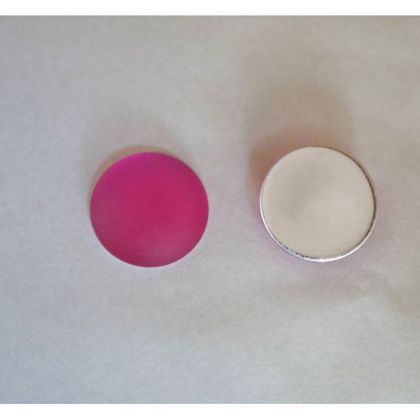 Cabochon Luna Zacht roze fuchsia diameter 18mm