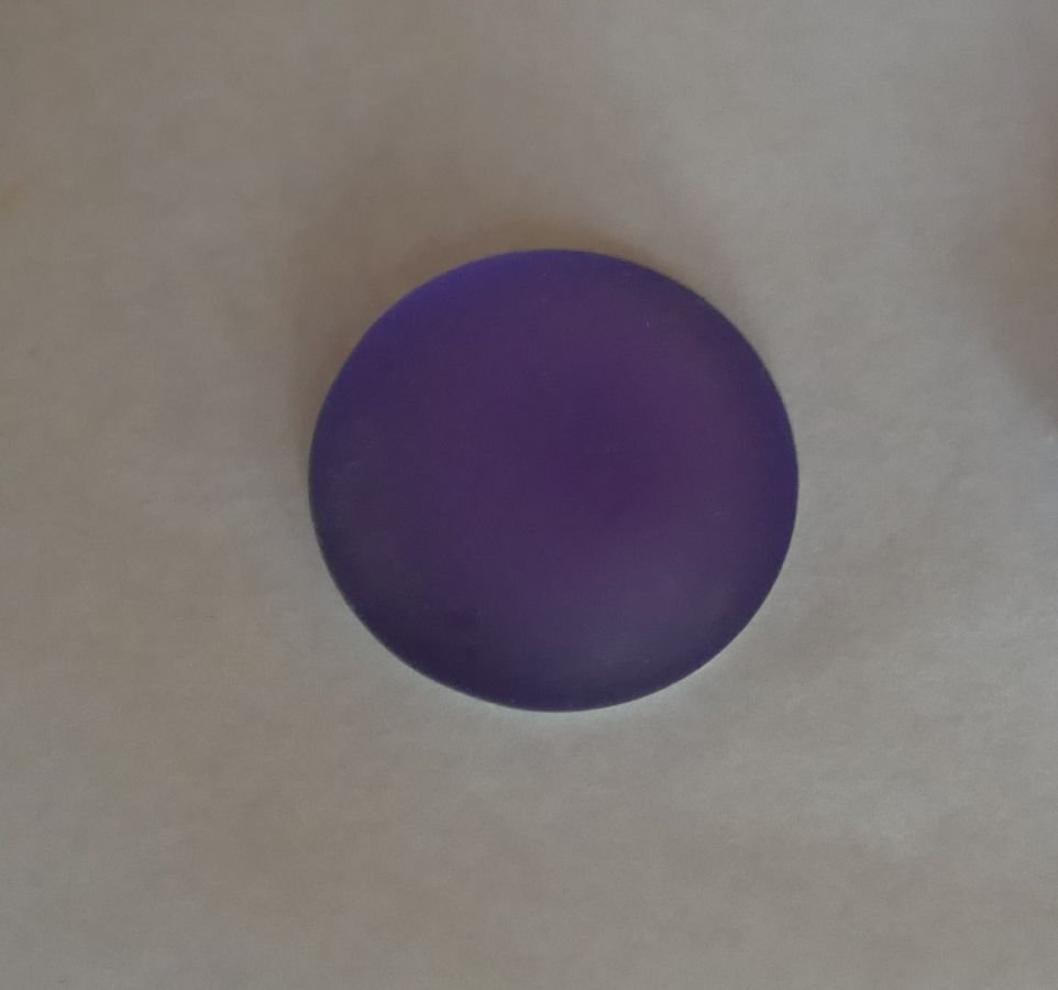 Cabochon Luna Zachte paarse tanzaniet diameter 18mm