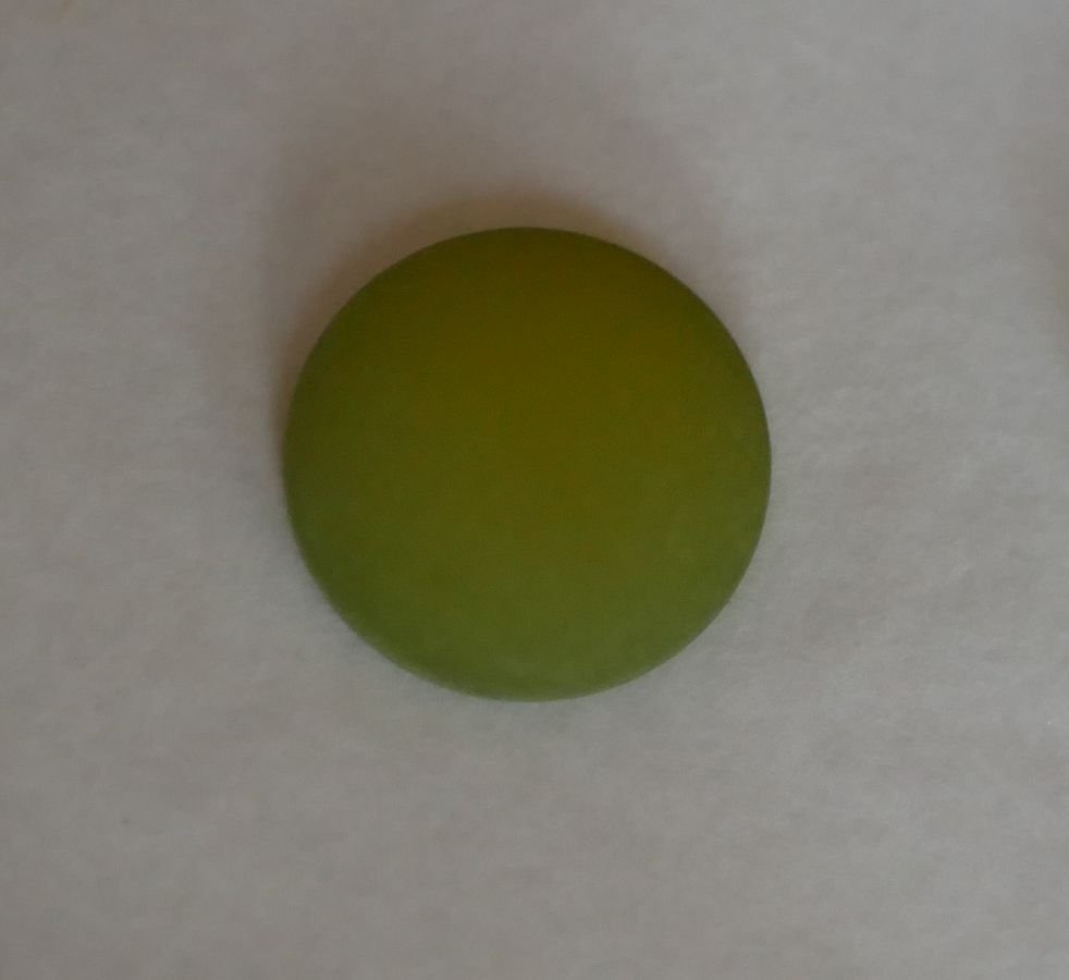 Polaris cabochon groen Olivijn diameter 16mm