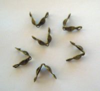 Boogkap 4mm goud brons x6