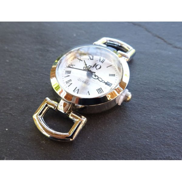 Vintage stijl zilveren wijzerplaat