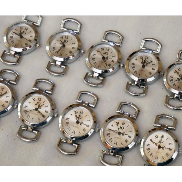 Vintage stijl zilveren wijzerplaat