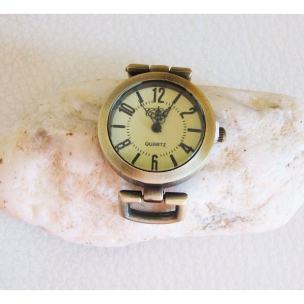 Cadran de montre bronze gros chiffres arabes