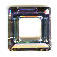 Vierkant 4439 20mm glas in lood lichtroze &amp; hemelsblauw