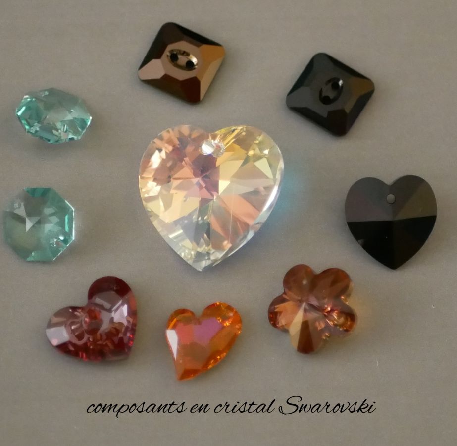 Swarovski Topaz 14mm Kristal Octagon Connector