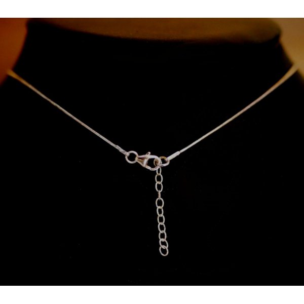 Zilveren halsketting hanger Swarovski Cosmic Square