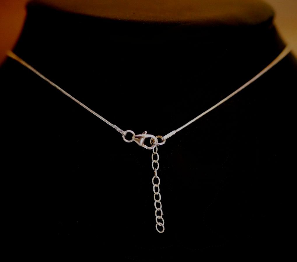 Zilveren halsketting hanger Swarovski Cosmic Square
