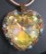 Collier pendentif Grand coeur Lagoon