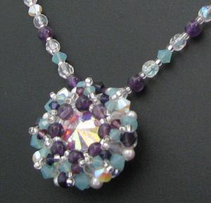 Latitude Amethist hanger ketting in kit