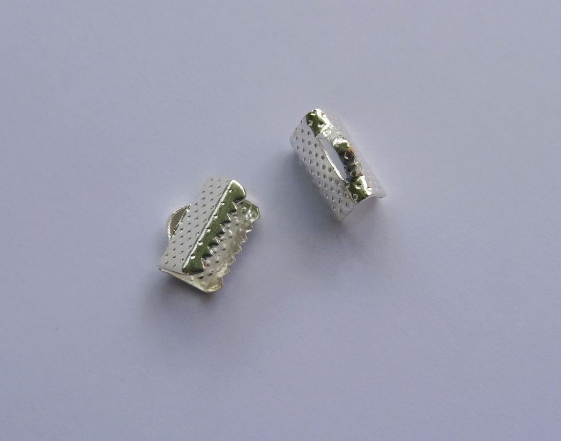 Klemtips zilver 10 mm x 2