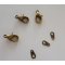 Antiek bronzen karabijnsluiting set x3