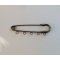 Antieke bronzen kilt pin 5 clips