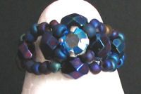 Facet 3mm Blauw Iridescent x 20