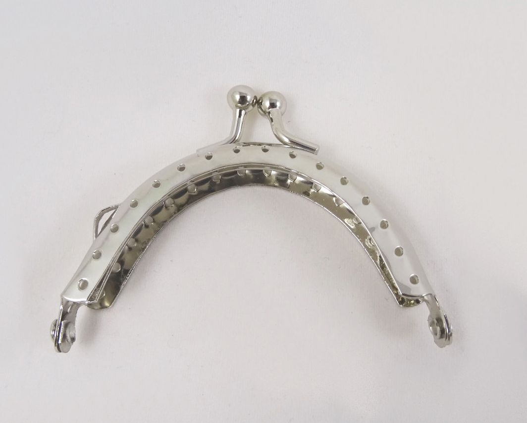 Zilveren portemonnee sluiting 7 cm