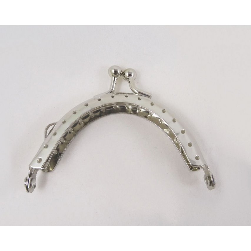 Zilveren portemonnee sluiting 7 cm