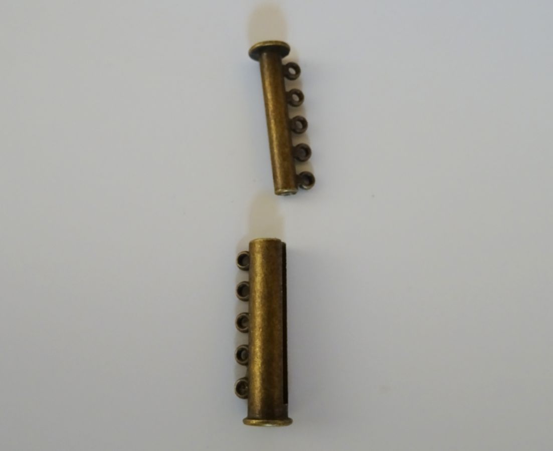 5 rij magnetische bronzen gesp 30mm 