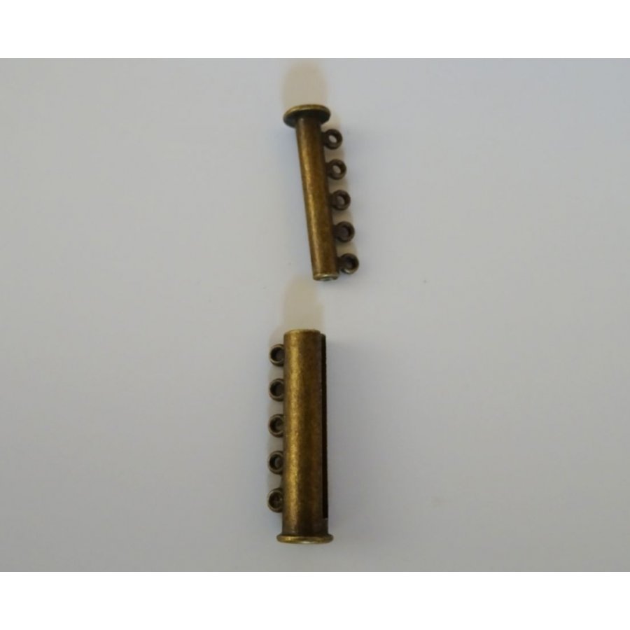 5 rij magnetische bronzen gesp 30mm 