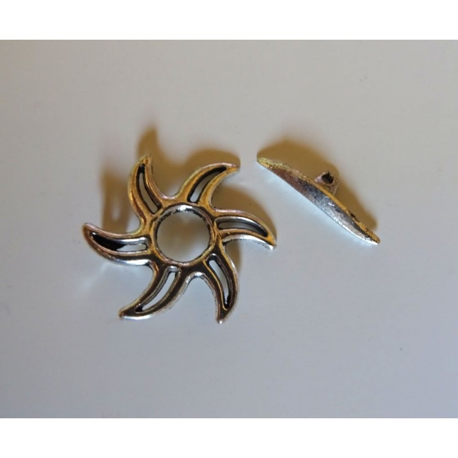 T-sluiting Zon zilver oud