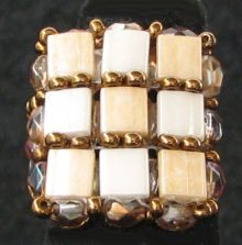 Vierkante ring kit Tila Beige