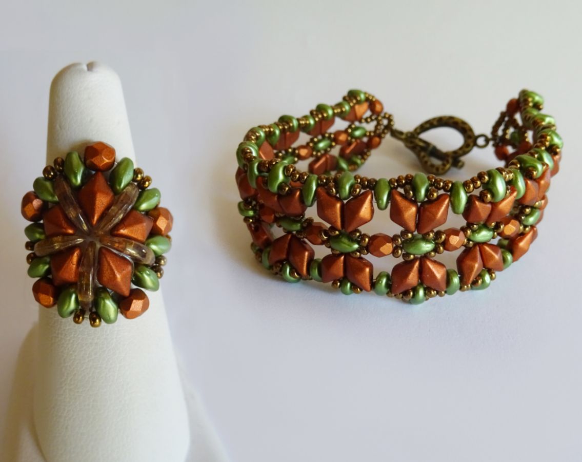 Chevron koperen ring kit