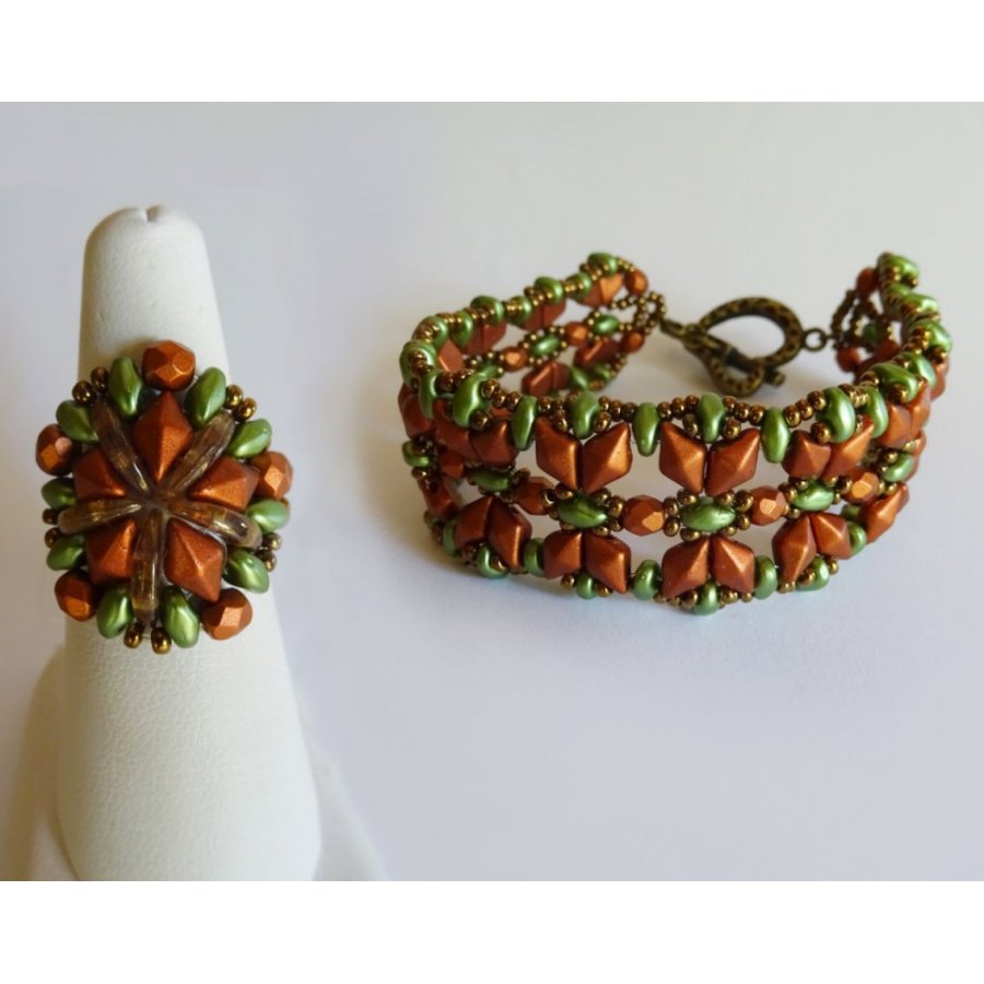 Chevron koperen ring kit