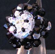 Malte II Ring Kit Zwart &amp; Kristal