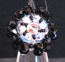 Malte II Ring Kit Zwart &amp; Kristal