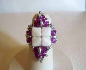 Silkade Ring Kit Wit &amp; Paars