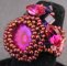 Kit bague Vanuatu abalone fuchsia