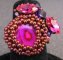 Kit bague Vanuatu abalone fuchsia